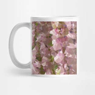 Lavender Rose Pink Abstract Low Polygon Background Mug